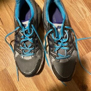 ASICS Women's Athletic Shoes in Gray and Blue